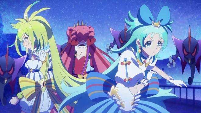 Princess Ripple (CV: Azusa Aoi) Princess Zeal (CV: Yuri Fujimoto) Princess Meteor (CV: Kyoka Tachibana) From Anime Princession Orchestra